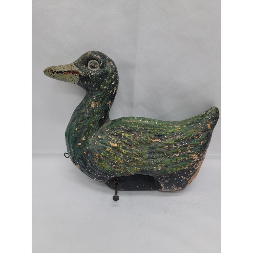 Antique Paper Mache Duck Decoy Lightweight